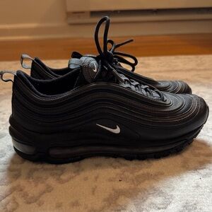 Nike Air Max 97 Triple Black with White Swoosh